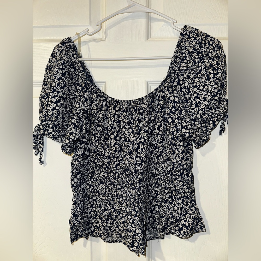 Kingston Black and White Floral Blouse